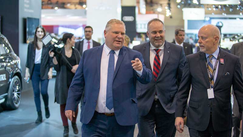 Ontario Premier Doug Ford Opens 2019 Canadian International Autoshow