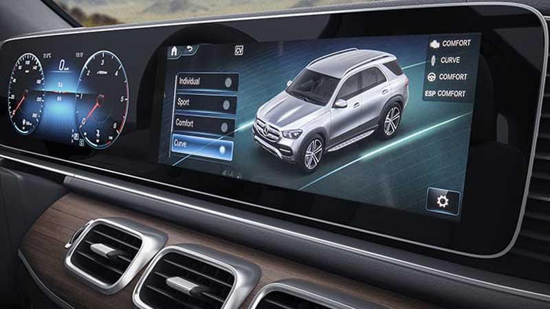 2019 Autoshow. All-New 2020 Mercedes GLE Dancing car