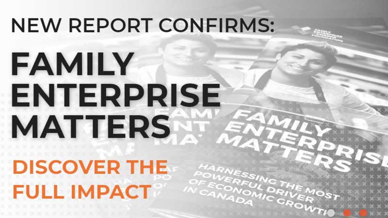 Family Businesses Generate Almost Half of Canada's Private Sector GDP and 7 Million Jobs According to New Conference Board of