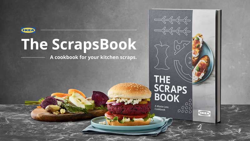 IKEA Canada uses food scraps as ingredients in their new cookbook