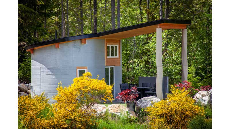 Airbnb Lists the Fibonacci House, the First 3D Concrete Printed Tiny House, Printed by TAM