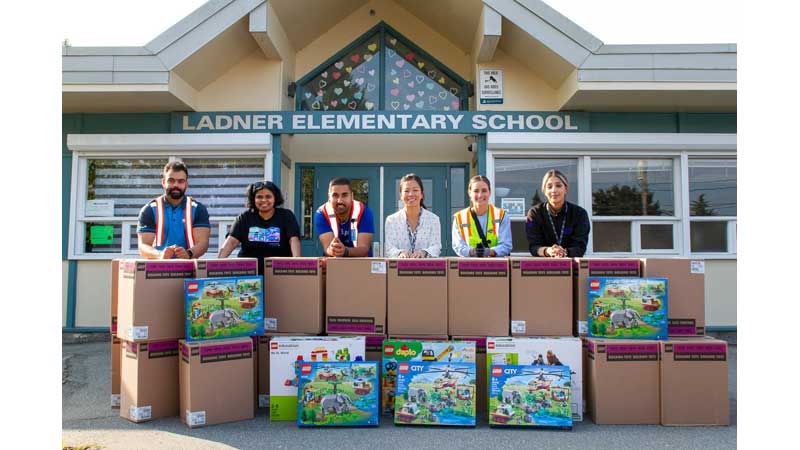 Back To School Amazon Canada Employees Surprise Four Canadian schools with over 500 LEGO sets