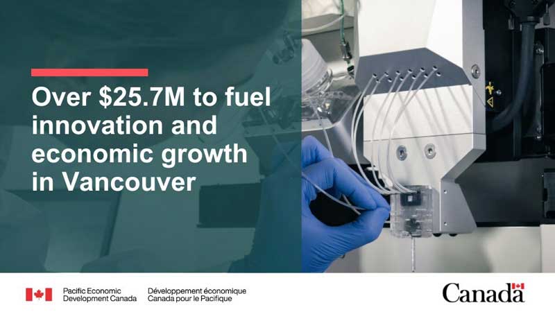 JOBS 💵 Government Of Canada Invests Over $25.7 Million to Fuel Innovation and Economic Growth in Vancouver
