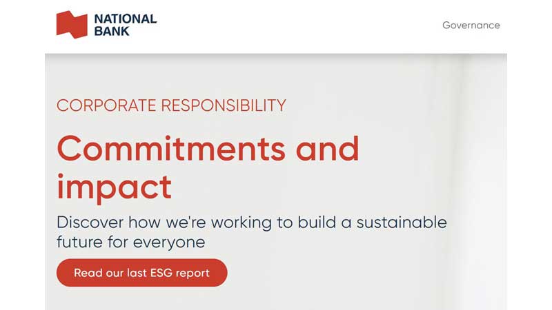 💵 National Bank of Canada Releases its Latest ESG Reports