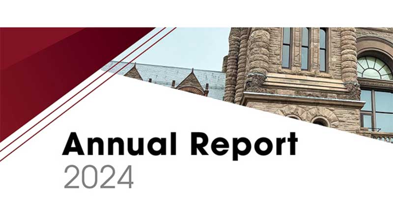 ONTARIO Ontario Auditor General's 2024 Report Released Today