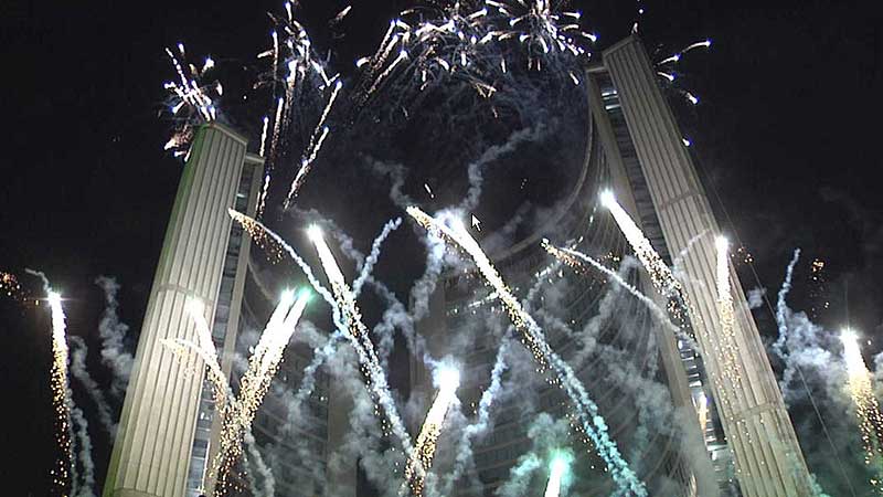 🎄🎇🎆💃🎪🎶📣📯  2008 Cavalcade Of Lights. Концерт, Зажигание Главной Елки Торонто и Фейерверк