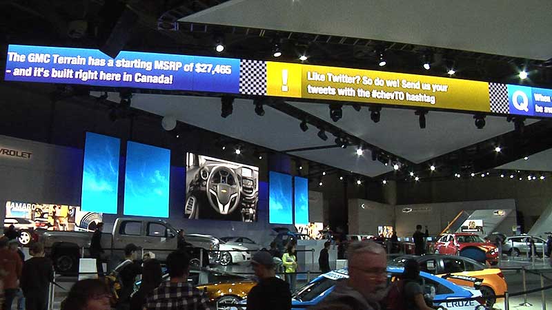🚗 2011 Canadian International AutoShow. GM launched four new Chevrolet this year