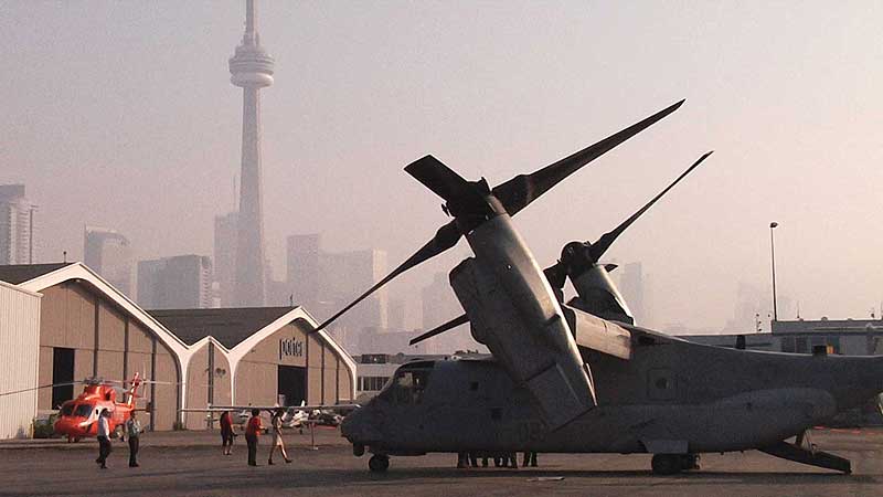 ✈️🚁 2011 Canadian International Air Show. V-22 Osprey Demo