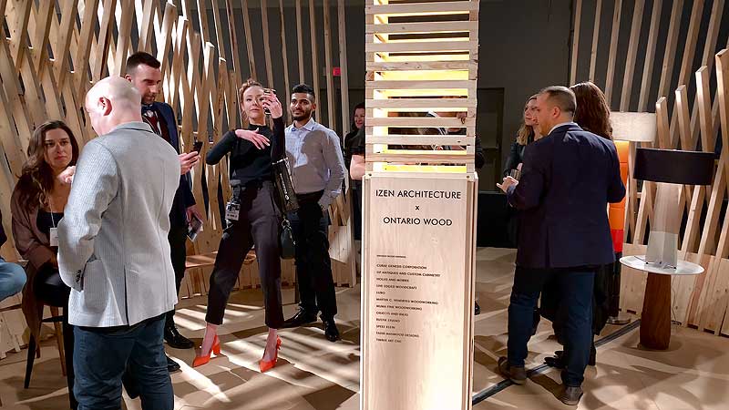 🛋️💡🎨 2019 IDS: Ontario Wood + Izen Architecture Installation 🏠