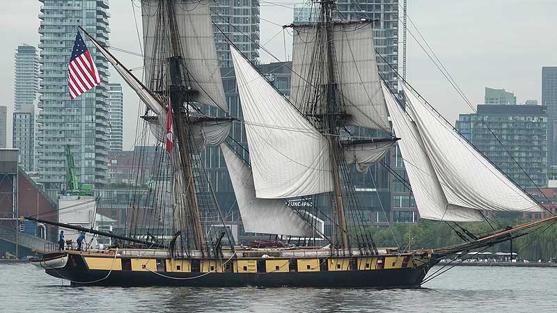 ⛵🚢 2019 Redpath Waterfront Festival. Spectacular View of the Tall Ships Parade